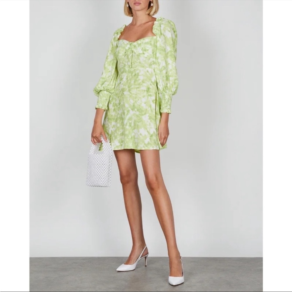 Faithful the brand green tie dye dress